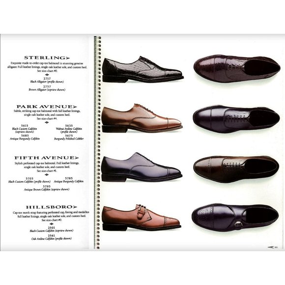 Vintage Allen Edmonds Hillsboro Brown Leather Monk Strap Brogue Shoes Size 10D - Picture 12 of 12